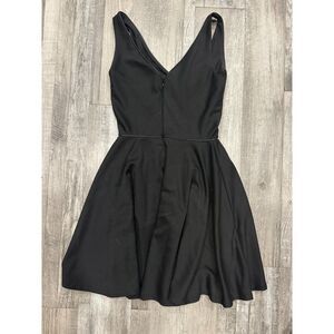 Zac Posen Z Spoke Black A-Line Mini Black Cocktail Dress